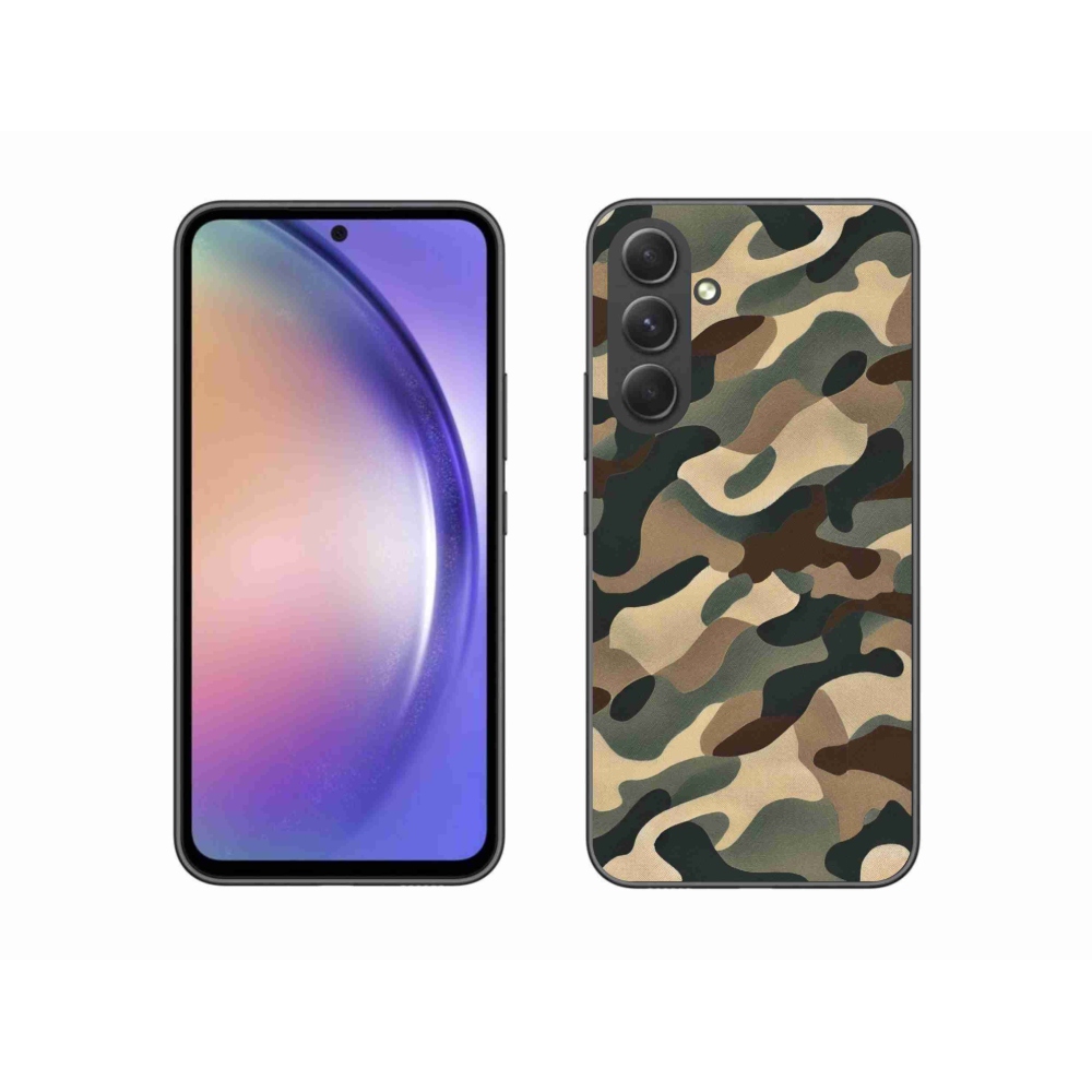 Gelový kryt mmCase na Samsung Galaxy A54 5G - maskáčový vzor 11