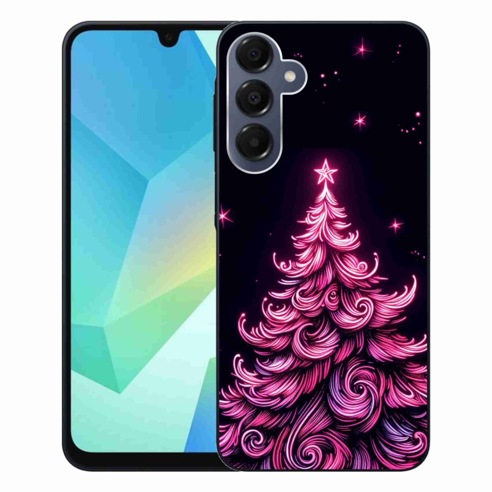 Gelový kryt mmCase na Samsung Galaxy A16 4G/5G - neonový vánoční stromek 2