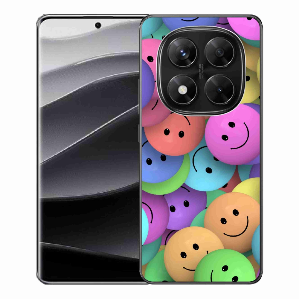 Gelový kryt mmCase na Xiaomi Redmi Note 14 Pro 5G/Poco X7 5G - barevní smajlíci