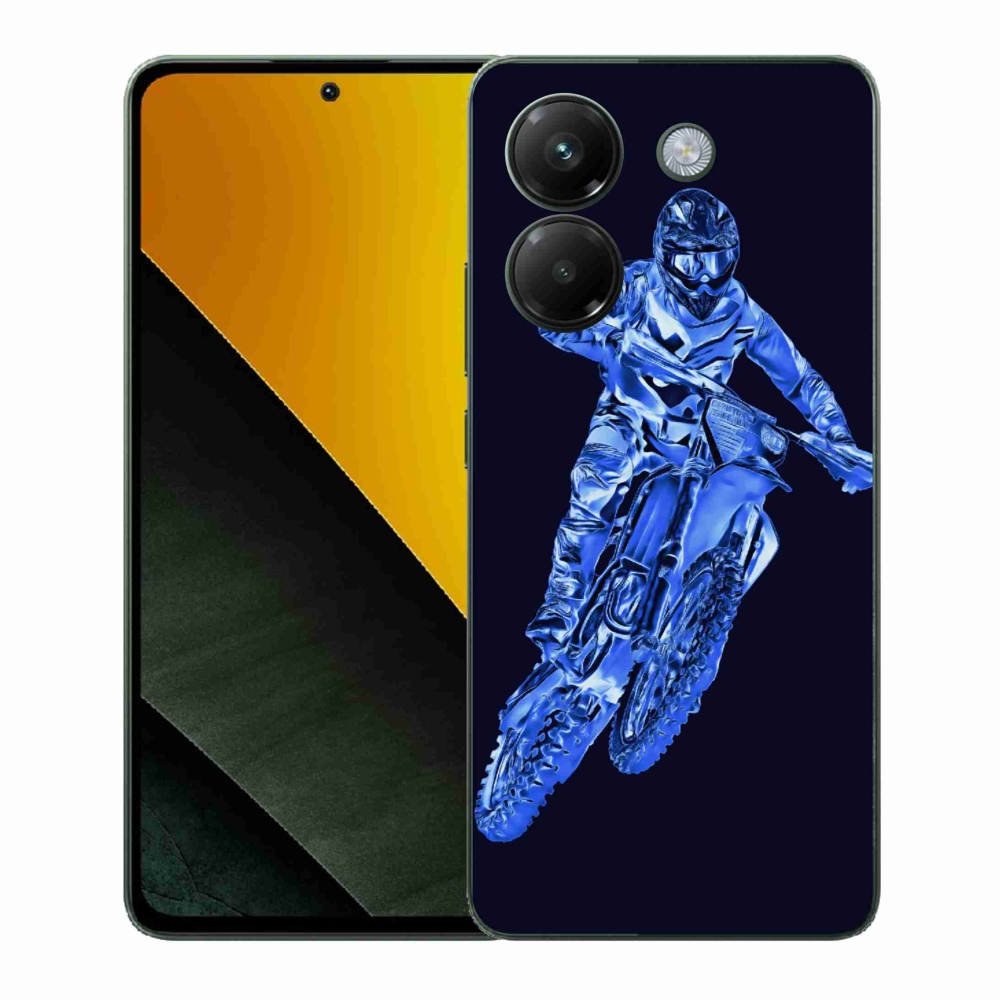 Gelový kryt mmCase na Xiaomi Poco M7 Pro 5G - motocross 1