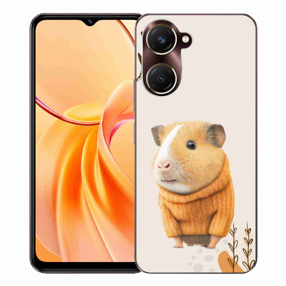 Gelový kryt mmCase na Vivo Y28s 5G - morče ve svetru