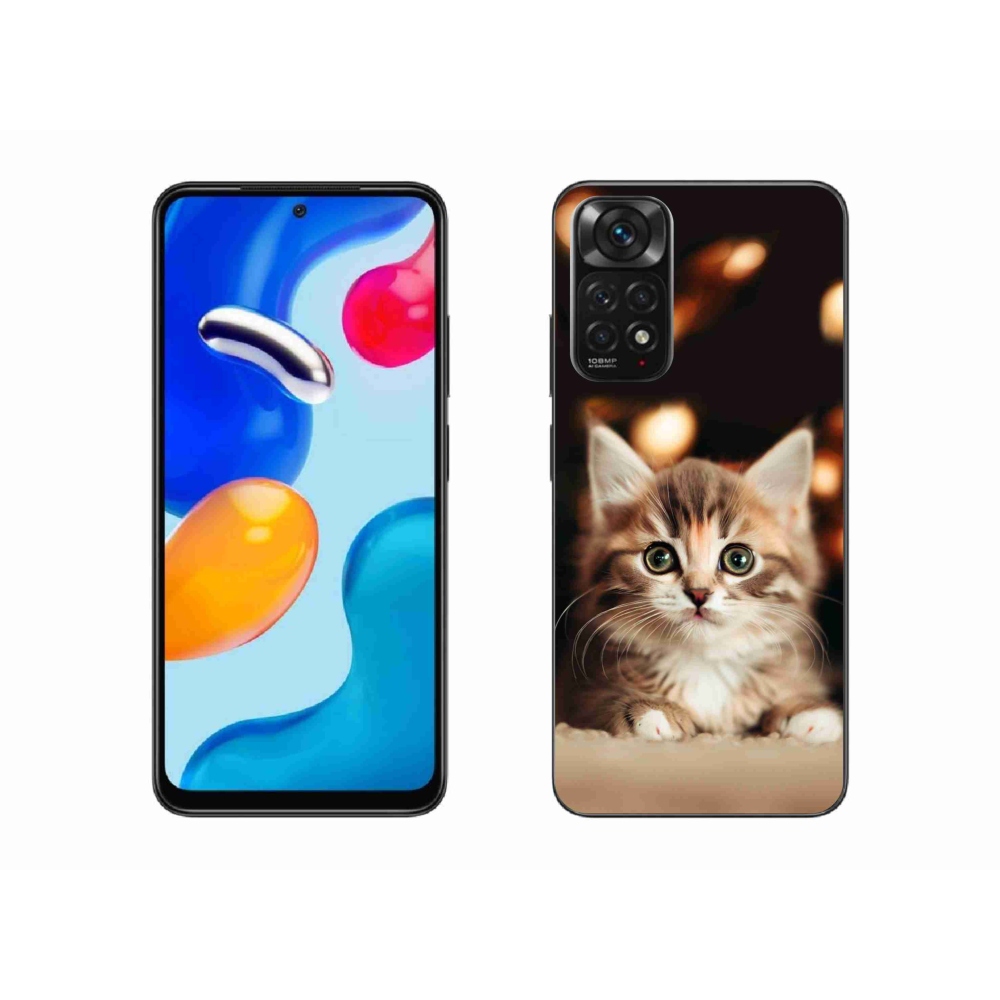 Gelový kryt mmCase na Xiaomi Redmi Note 11S 4G - roztomilé kotě 2
