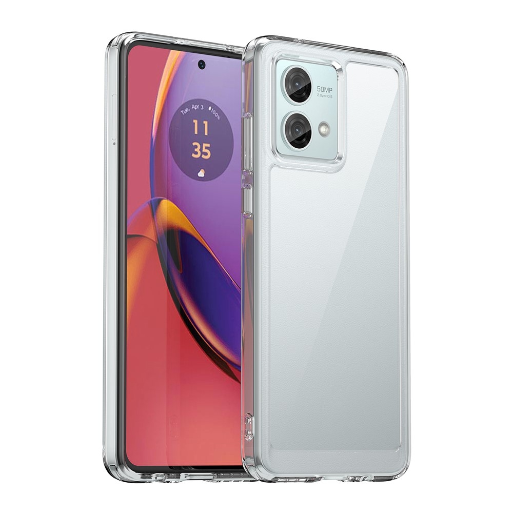 Gelový obal s pevnými zády na Motorola Moto G84 5G - průhledný