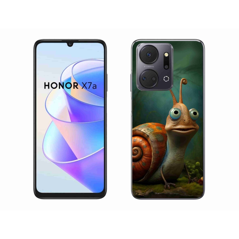 Gelový kryt mmCase na Honor X7a - šnek