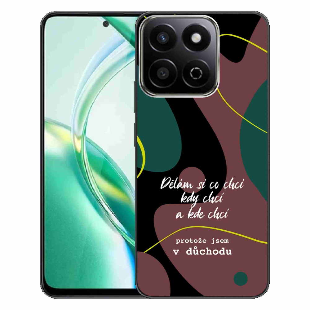 Gelový kryt mmCase na Honor 200 Smart 5G - vtipný text 10 černé pozadí