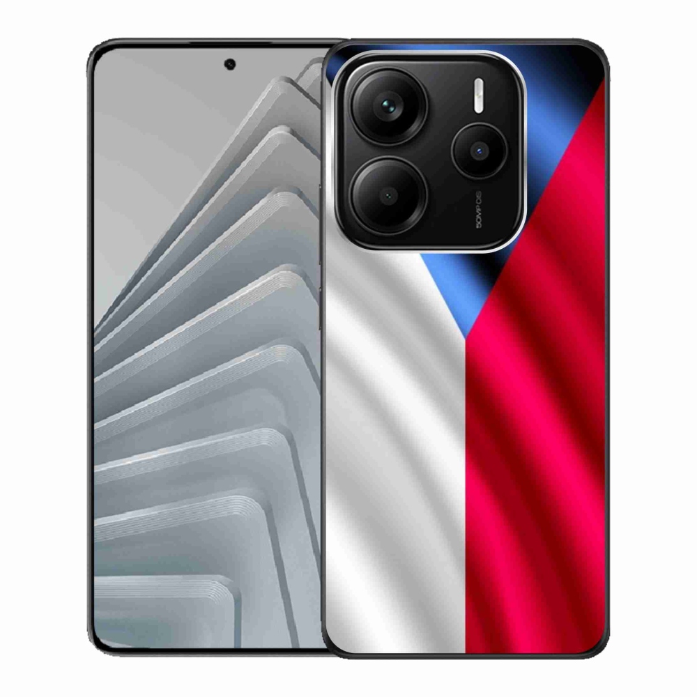 Gelový kryt mmCase na Xiaomi Redmi Note 14 5G - česká vlajka