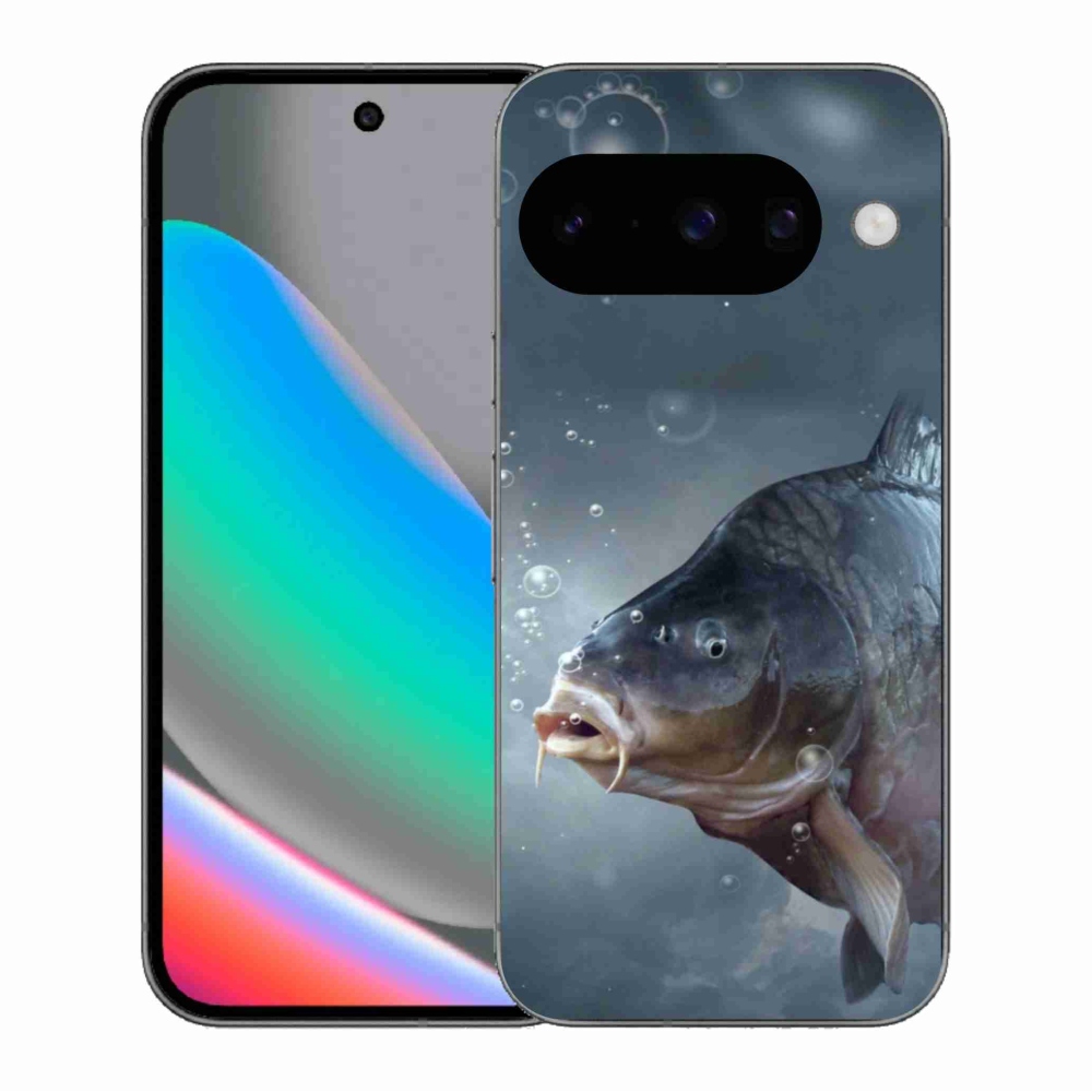 Gelový kryt mmCase na Google Pixel 10 - kapr a bublinky