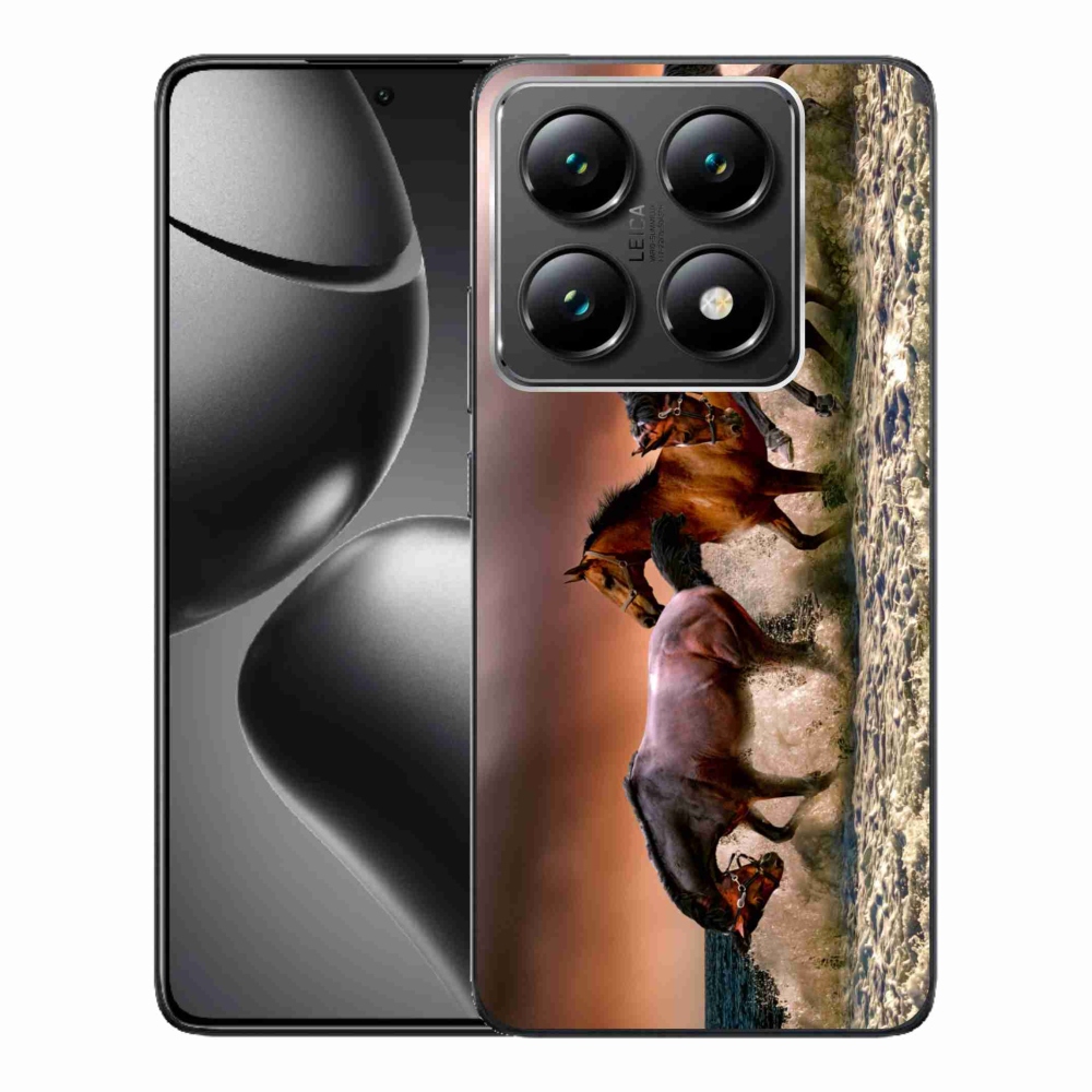 Gelový kryt mmCase na Xiaomi 14T Pro - koně 1