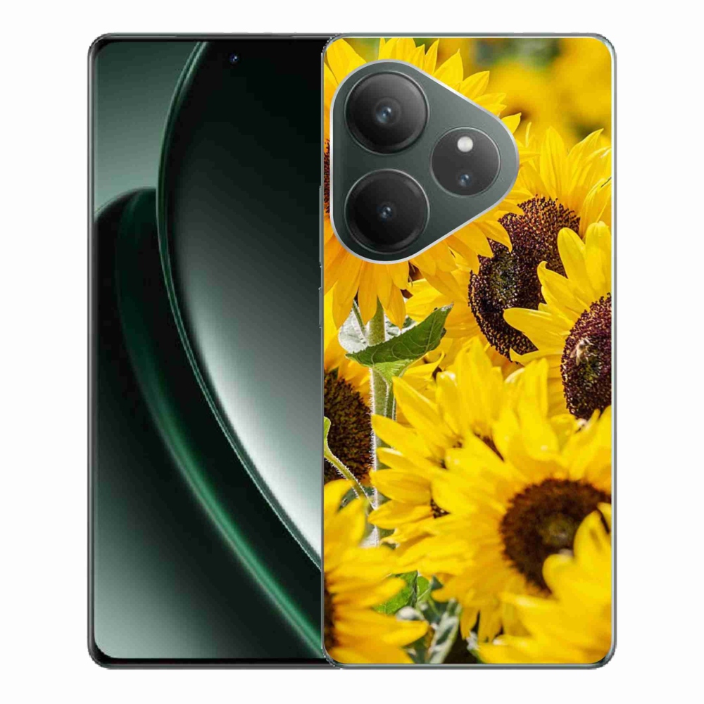 Gelový kryt mmCase na Realme GT 6 5G/GT 6T 5G - slunečnice