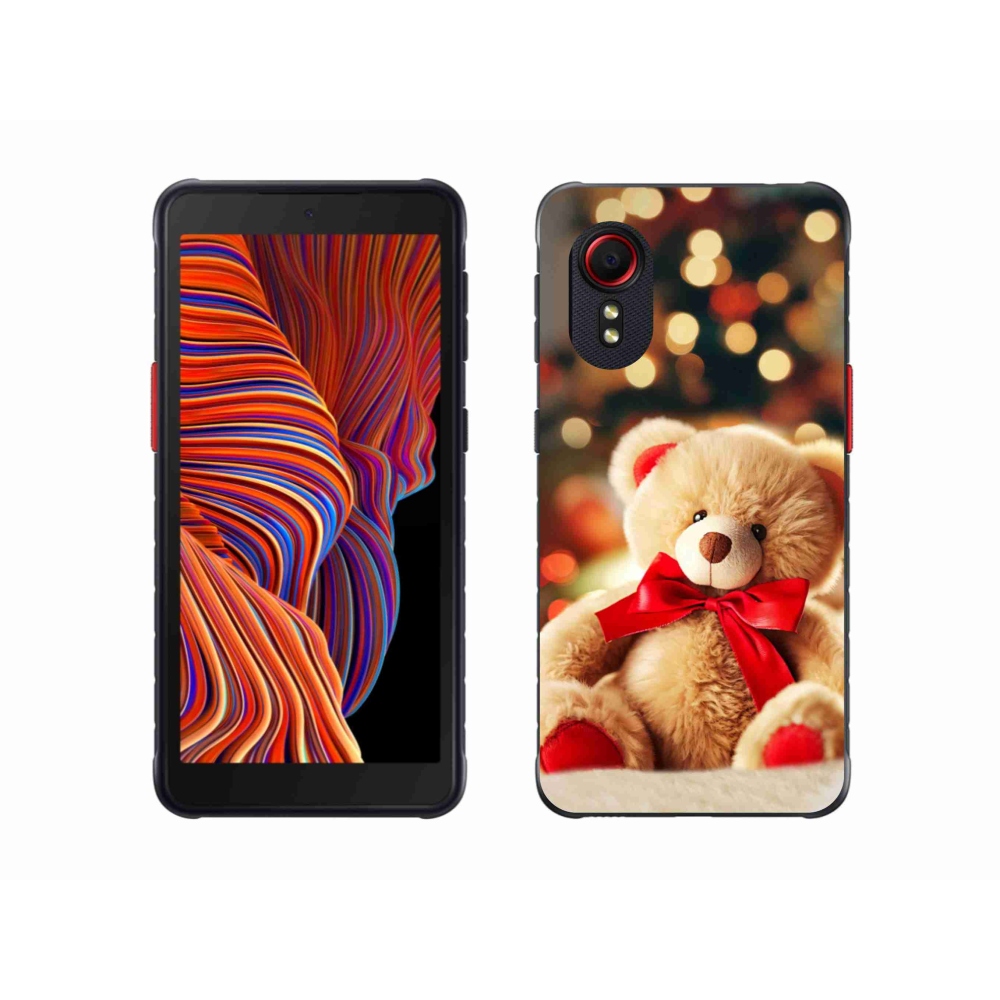Gelový kryt mmCase na Samsung Galaxy Xcover 5 - plyšový medvídek