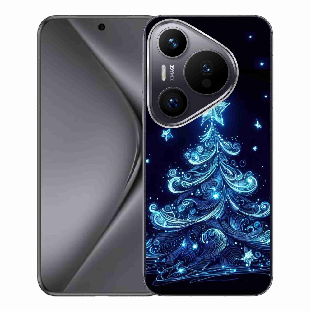Gelový kryt mmCase na Huawei Pura 70 Pro - neonový vánoční stromek 4
