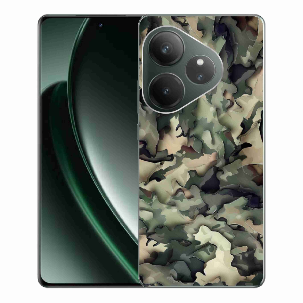 Gelový kryt mmCase na Realme GT 6 5G/GT 6T 5G - maskáčový vzor 9