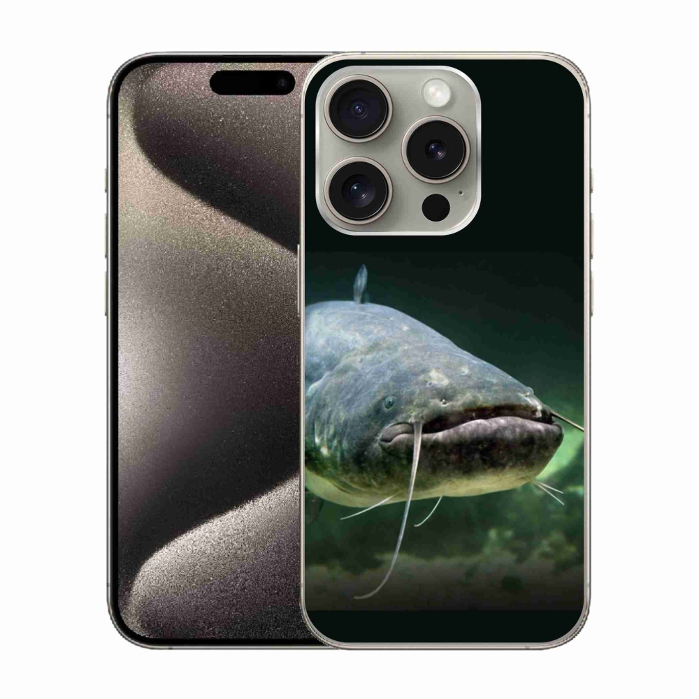 Gelový obal mmCase na iPhone 15 Pro - sumec