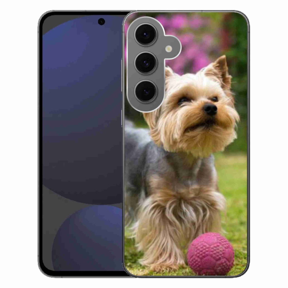 Gelový obal mmCase na Samsung Galaxy S24 FE - jorkšír 4