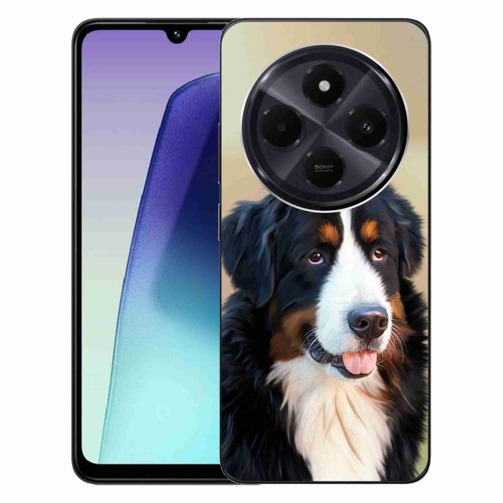Gelový obal mmCase na Xiaomi Redmi 14C/Poco C75 - bernský salašnický pes