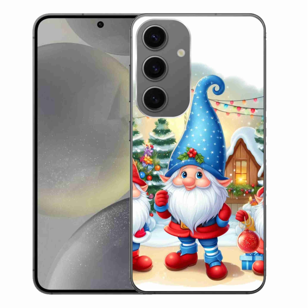 Gelový kryt mmCase na Samsung Galaxy S24+ - vánoční skřítci