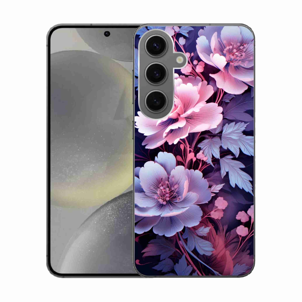 Gelový kryt mmCase na Samsung Galaxy S24 - květiny 11
