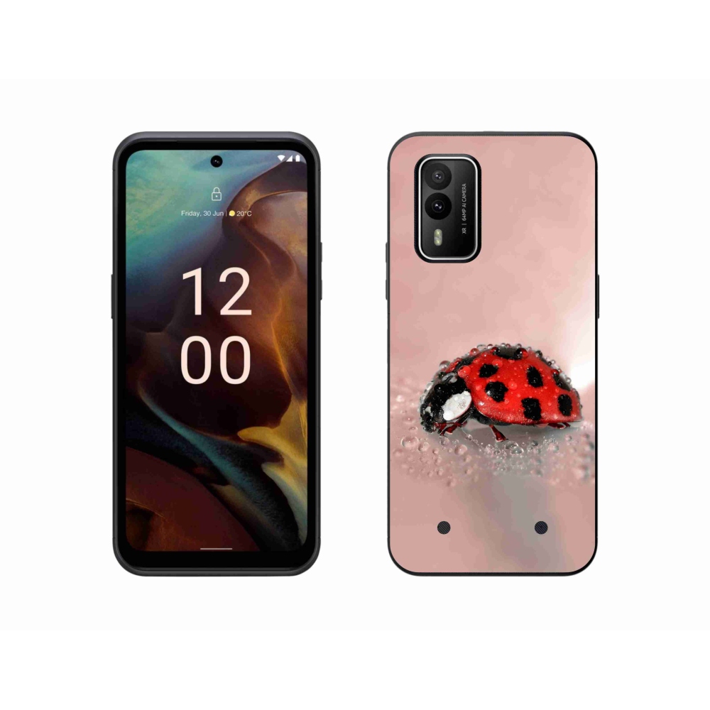 Gelový kryt mmCase na Nokia XR21 - beruška