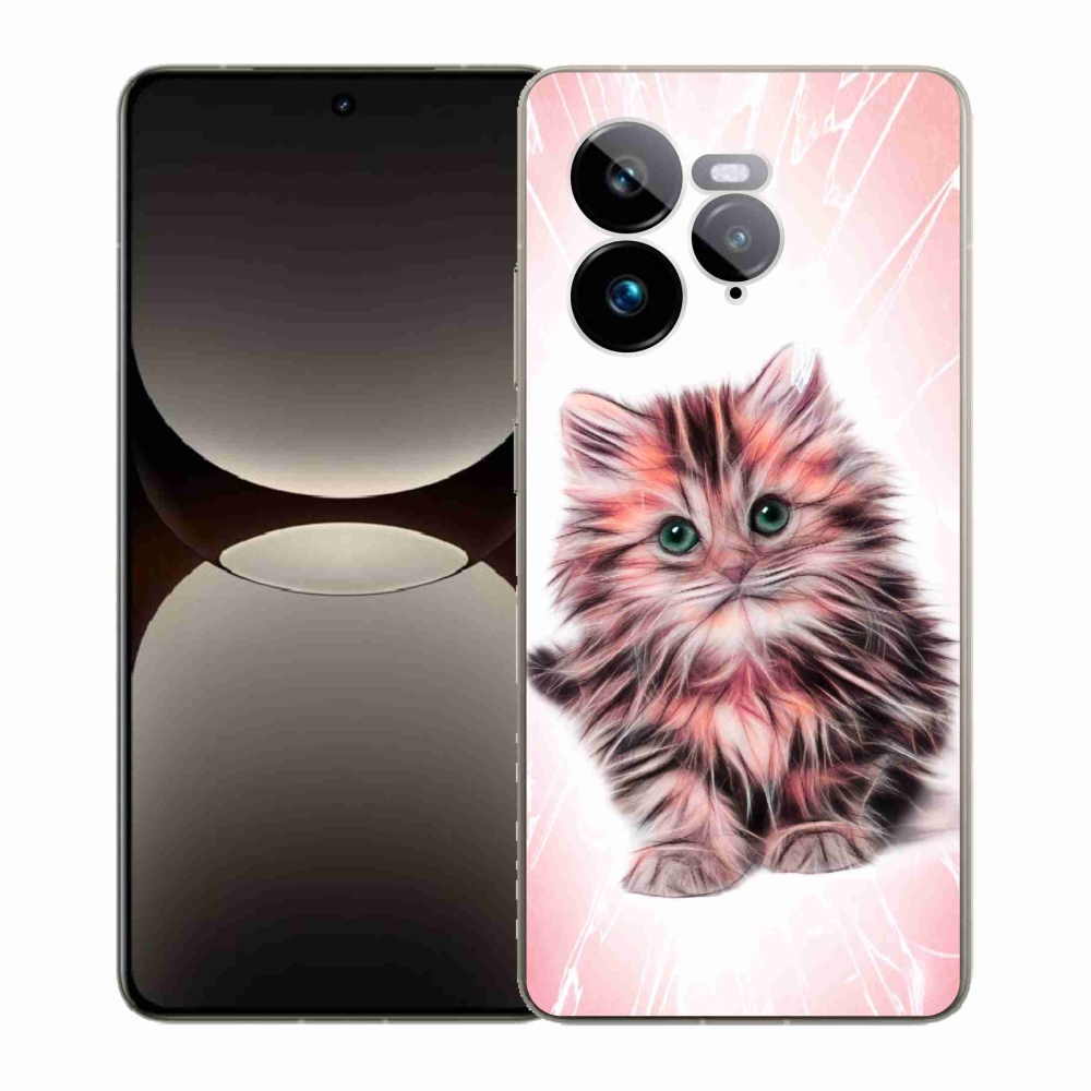 Gelový kryt mmCase na Realme GT 7 Pro 5G - roztomilé kotě