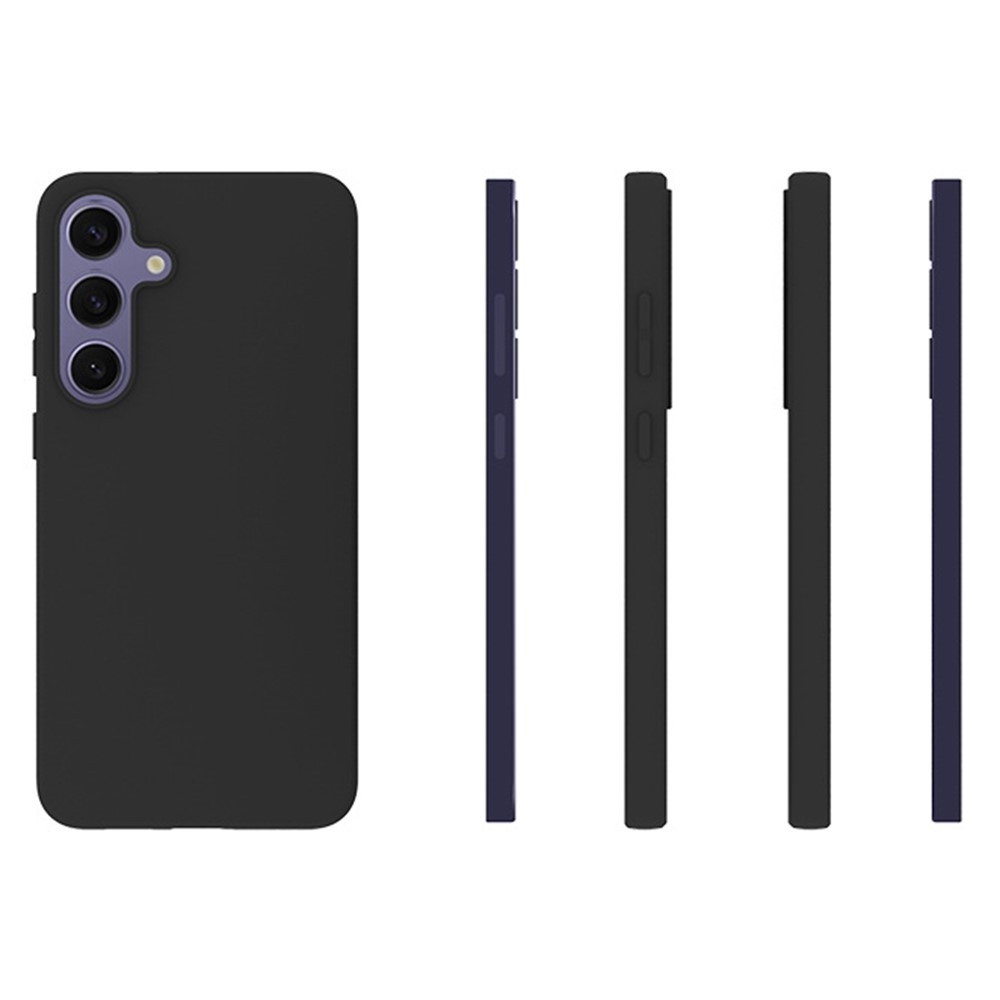 Matný gelový obal na Samsung Galaxy S25+ - černý