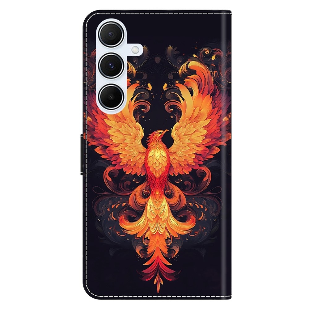 Firmly knížkové pouzdro na Samsung Galaxy A17 5G/A26 5G - ohnivý pták