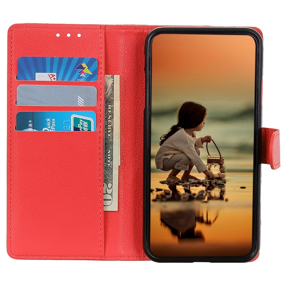 Litchie knížkové pouzdro na Xiaomi Redmi Note 13 Pro 4G/Poco M6 Pro - červené