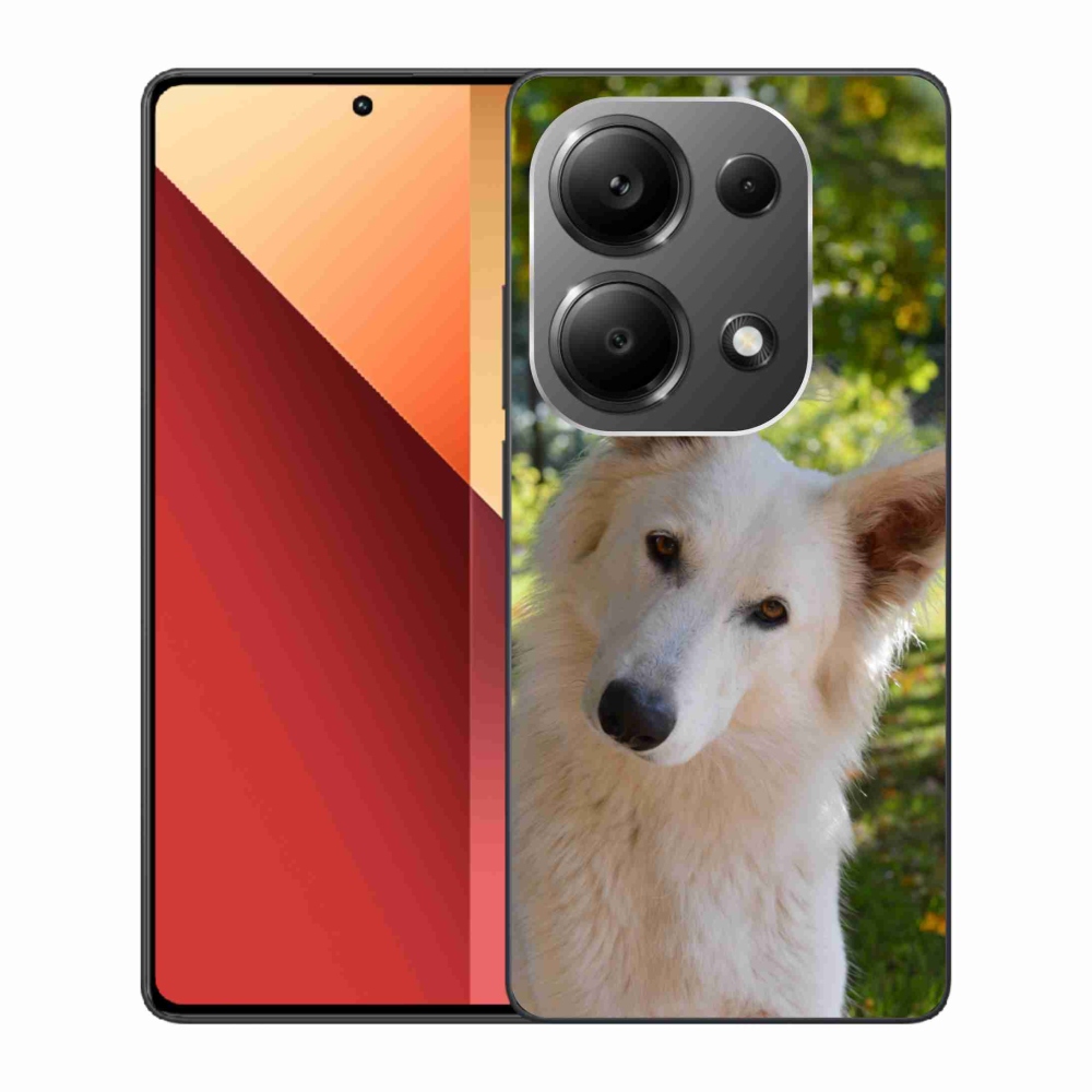 Gelový kryt mmCase na Xiaomi Redmi Note 13 Pro 4G/Poco M6 Pro - bílý švýcarský ovčák 1