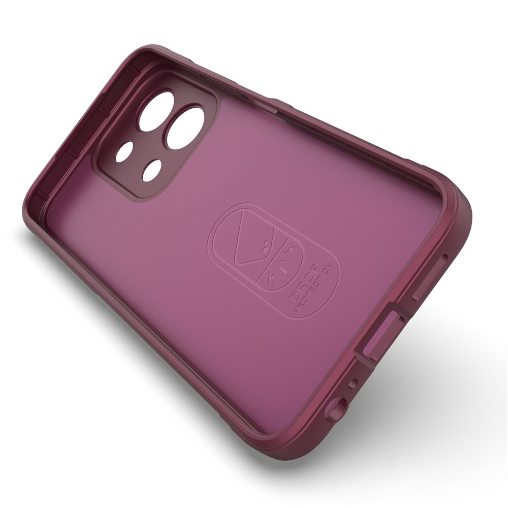 Rugg odolný gelový obal na Xiaomi Redmi 15C 4G (171mm)/Poco C85 4G (171mm) - vínový