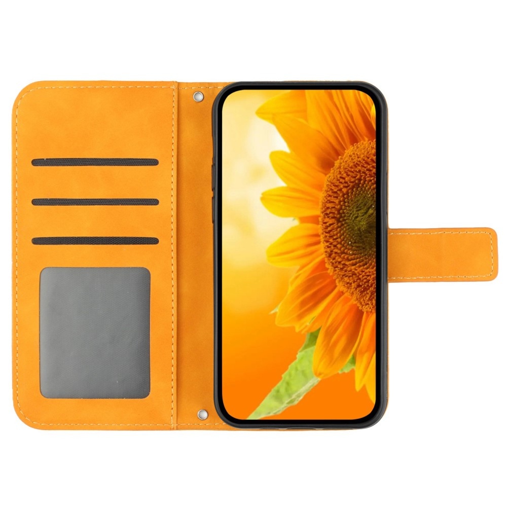 Sunflowers knížkové pouzdro na Xiaomi Redmi Note 14 Pro - žluté