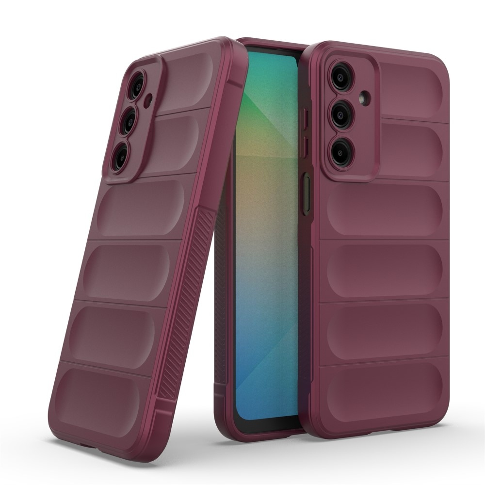 Rugg odolný gelový obal na Samsung Galaxy A36 5G - vínový