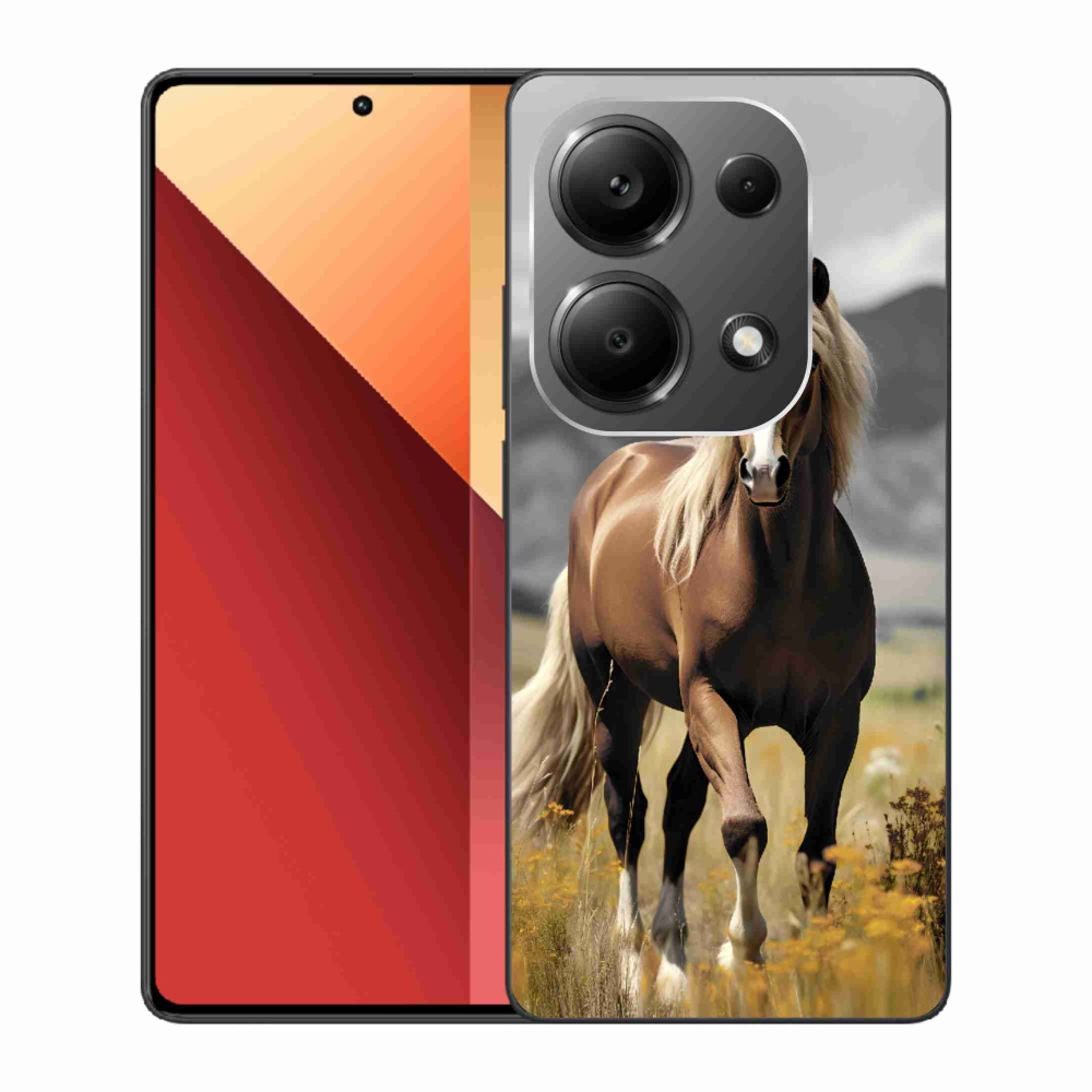 Gelový kryt mmCase na Xiaomi Redmi Note 13 Pro 4G/Poco M6 Pro - hnědý kůň 1