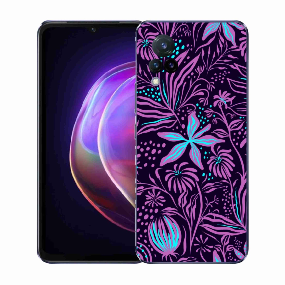 Gelový kryt mmCase na Vivo V21 4G/5G - květiny 2