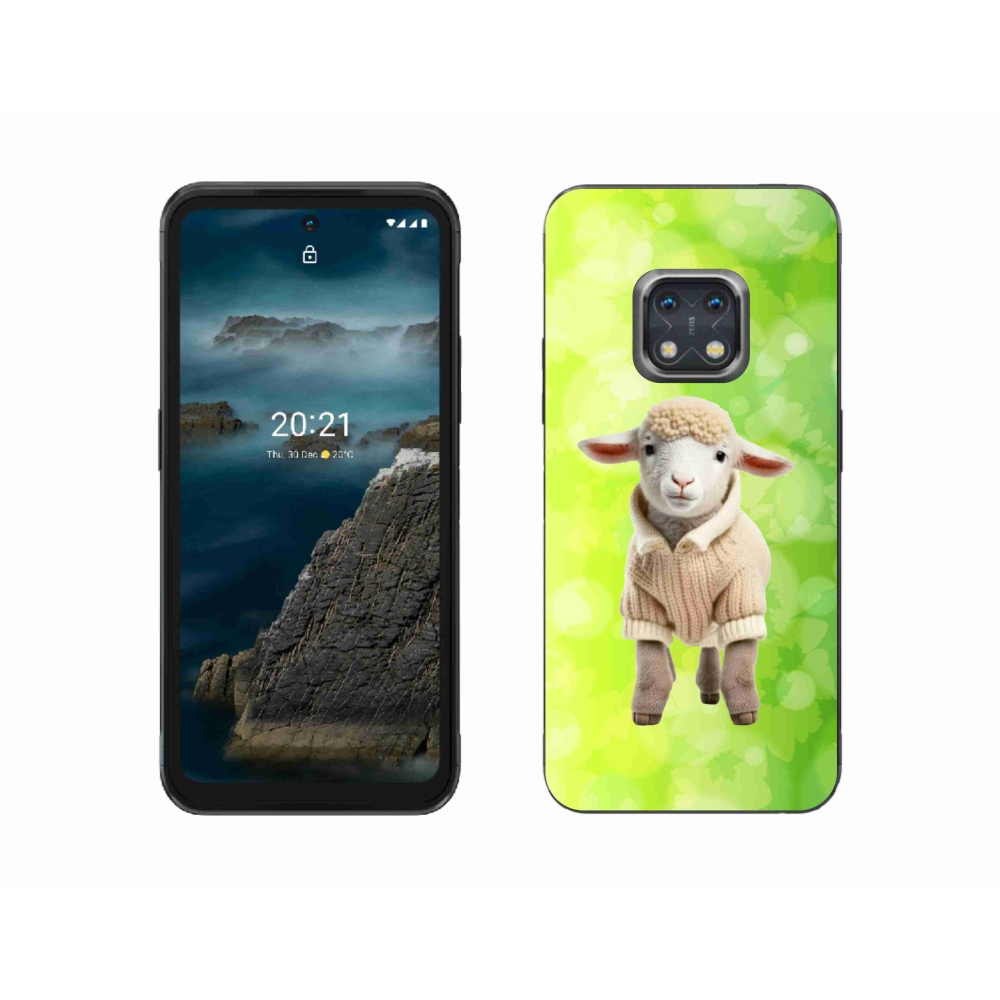 Gelový kryt mmCase na Nokia XR20 - jehně ve svetru
