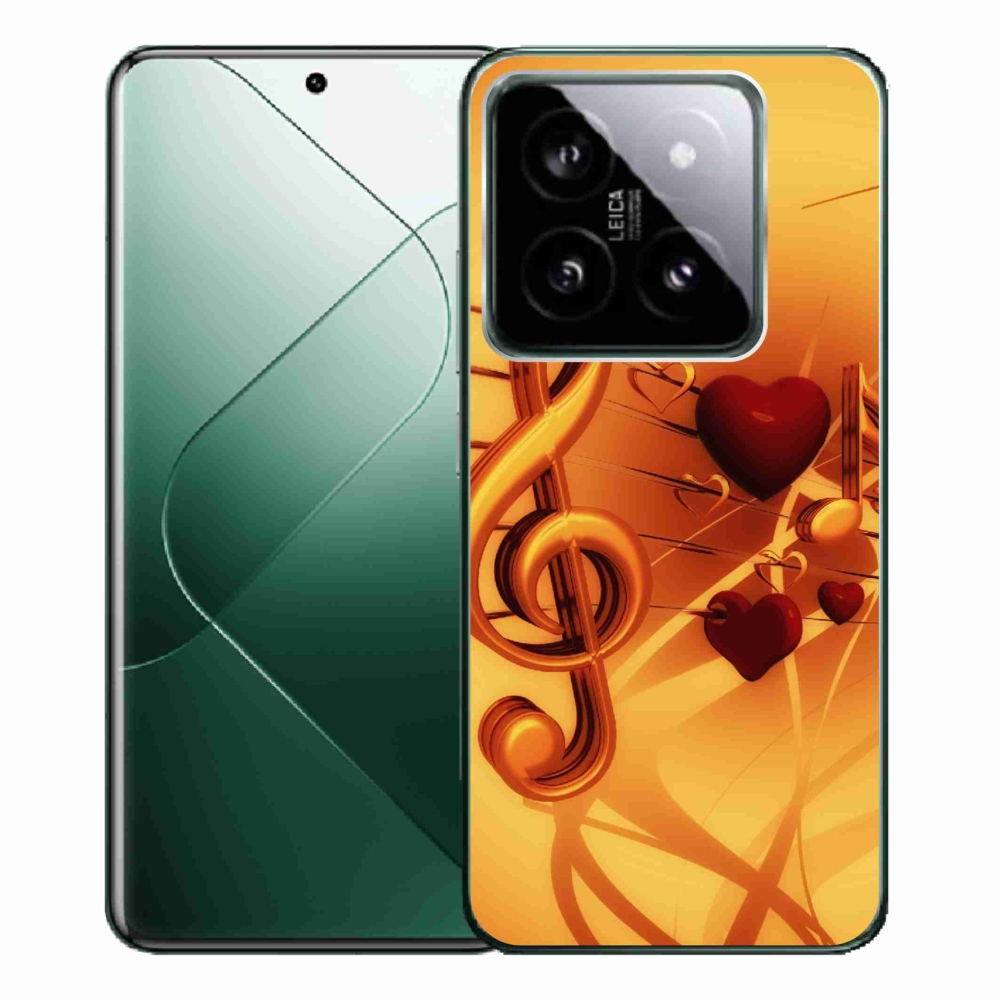 Gelový kryt mmCase na Xiaomi 14 Pro - noty