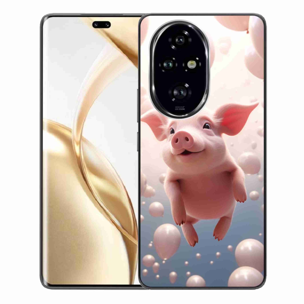 Gelový kryt mmCase na Honor 200 Pro 5G - prasátko s balónky