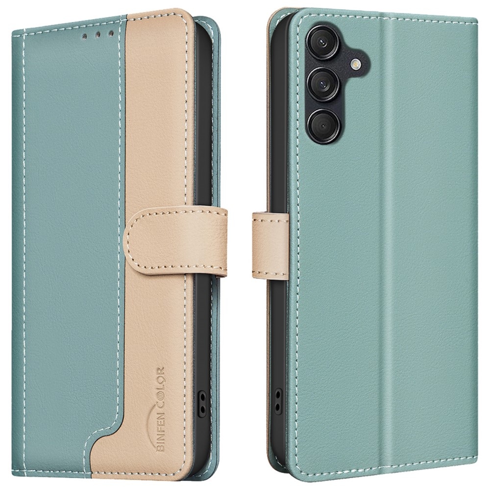 BNF DUO knížkové pouzdro na Samsung Galaxy A36 5G - zelené