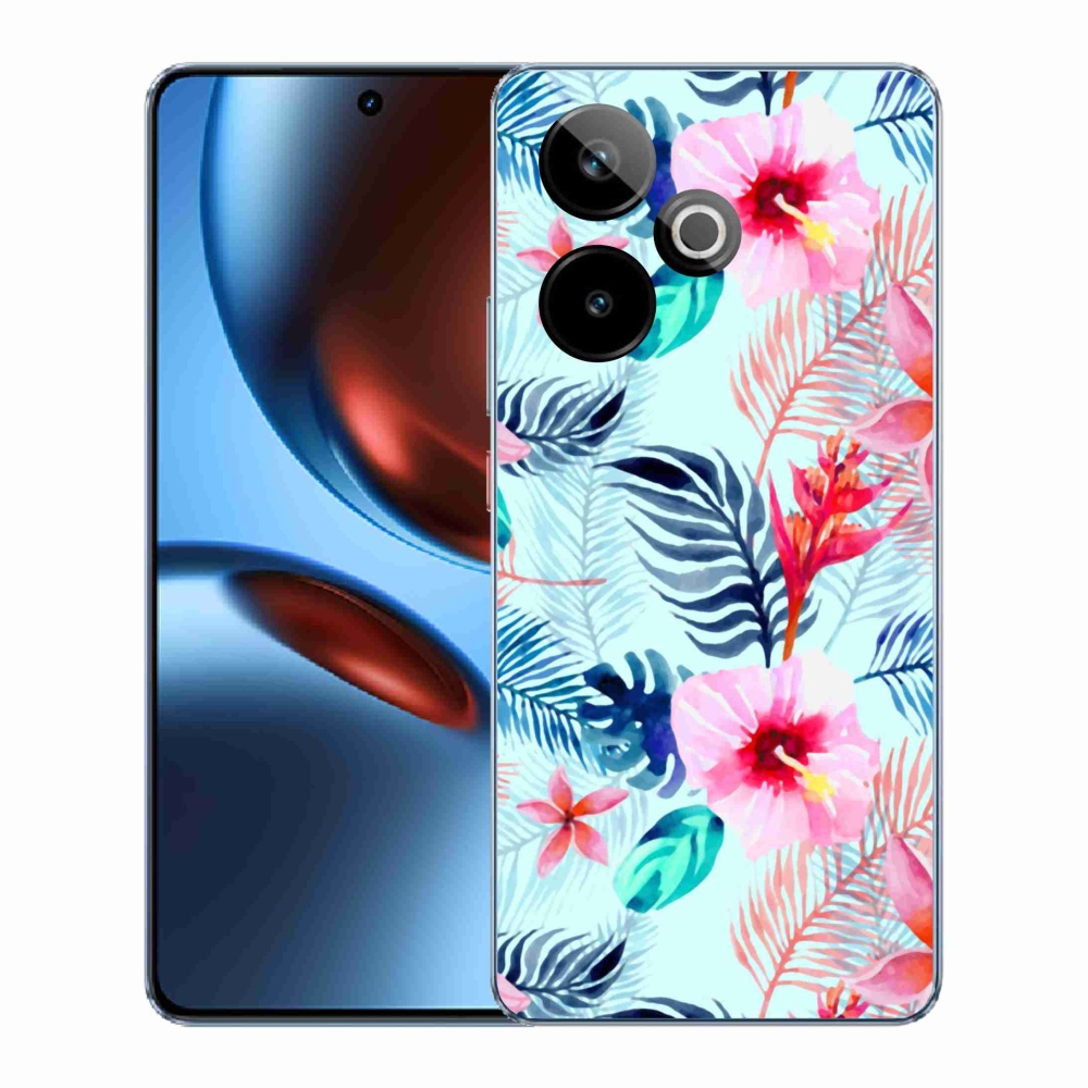 Gelový kryt mmCase na Realme GT 7 5G/GT 7T 5G - květiny