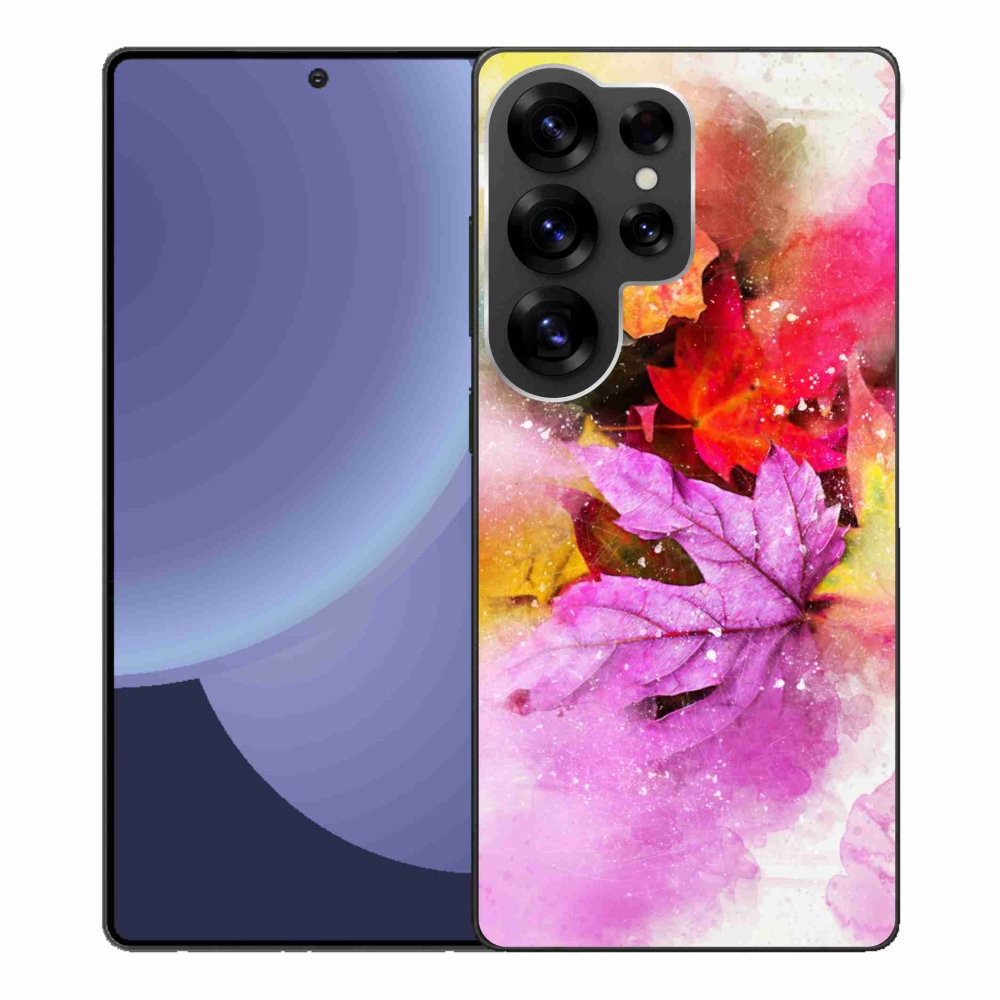 Gelový kryt mmCase na Samsung Galaxy S25 Ultra - barevné listy