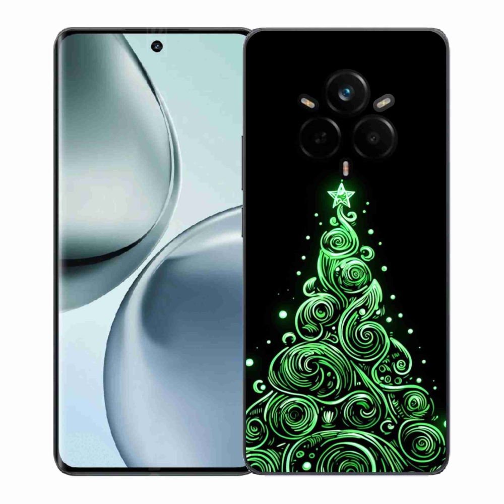 Gelový kryt mmCase na Realme 14 Pro 5G - neonový vánoční stromek 3