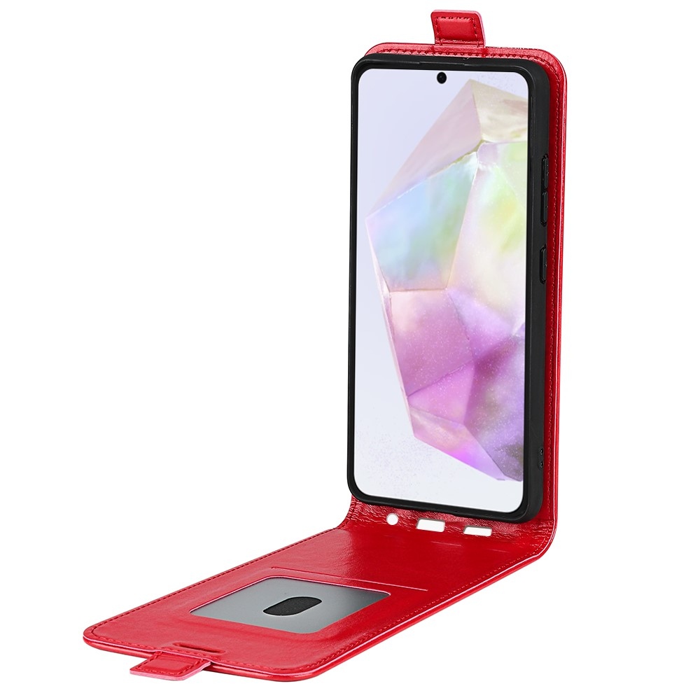 Vertical knížkové pouzdro na Samsung Galaxy A36 5G/A56 5G - červené