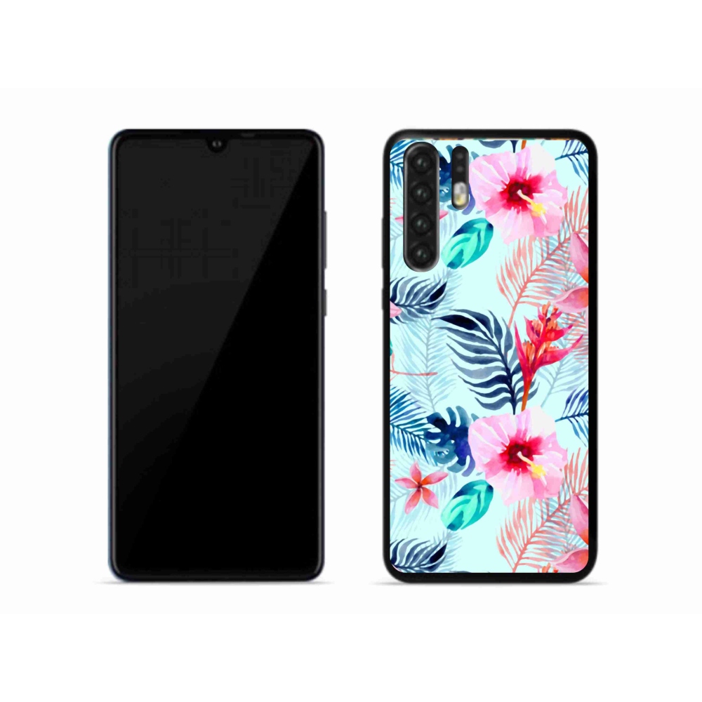 Gelový kryt mmCase na mobil Huawei P30 Pro - květiny