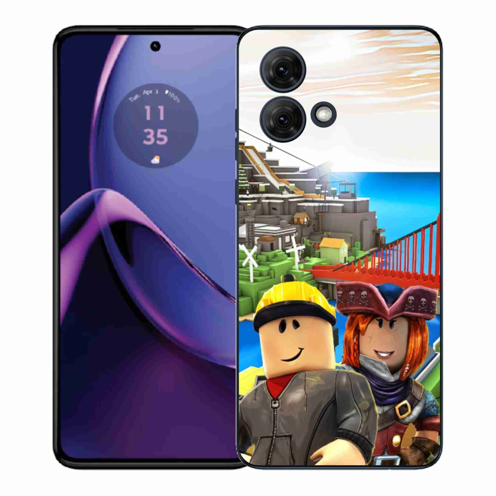 Gelový kryt mmCase na Motorola Moto G84 5G - roblox 1