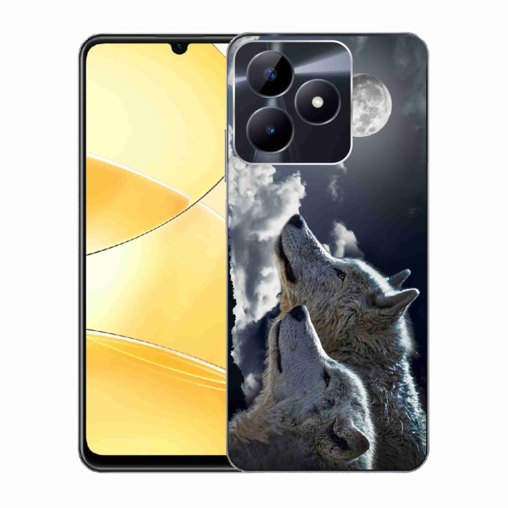 Gelový kryt mmCase na Realme C51/C53 - vlci