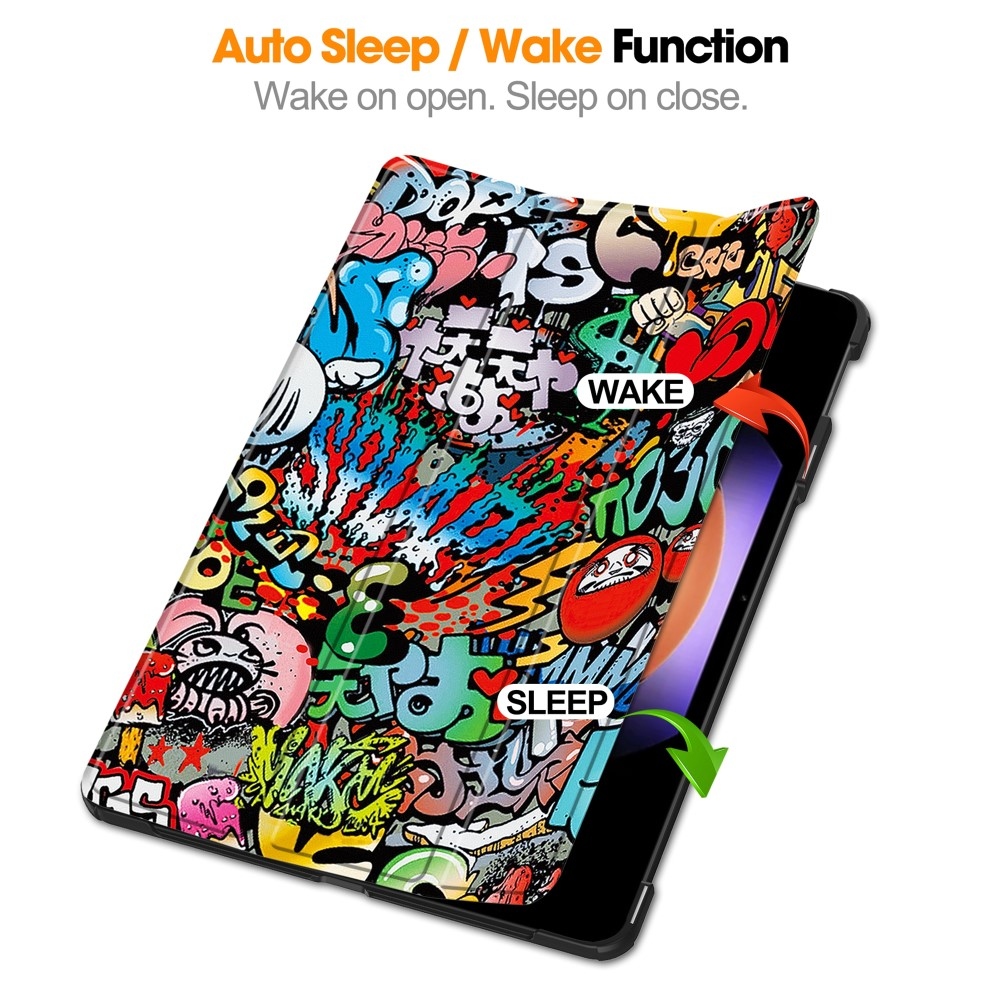 Patte chytré zavírací pouzdro na tablet Xiaomi Pad 6S Pro - graffiti