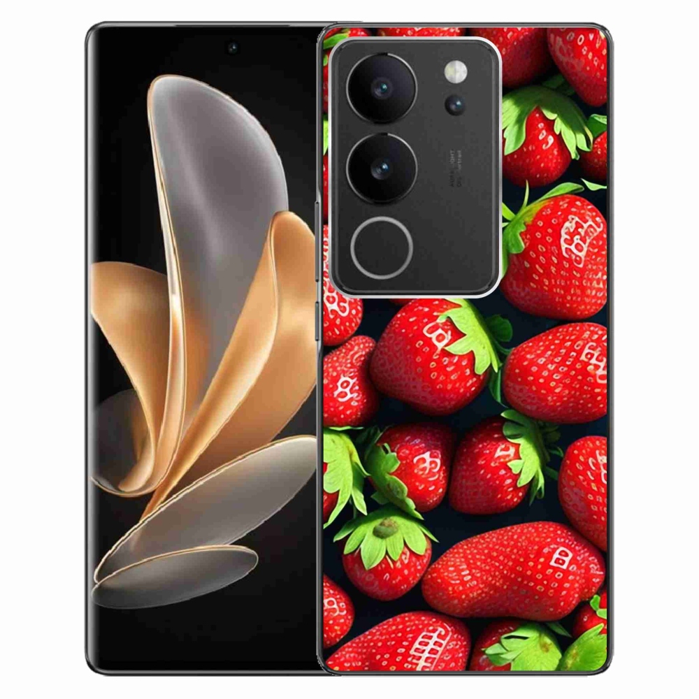 Gelový kryt mmCase na Vivo V29 5G - jahody