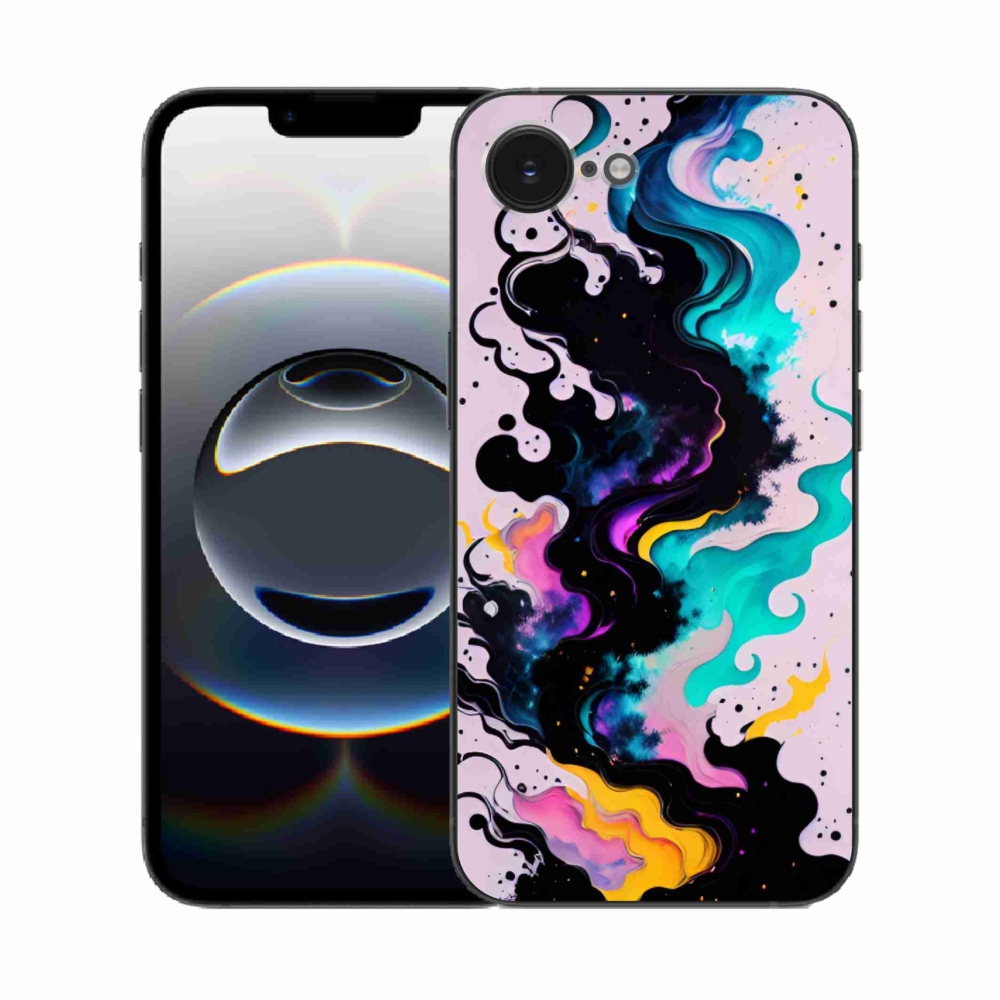 Gelový kryt mmCase na iPhone 16e - abstraktní motiv 4