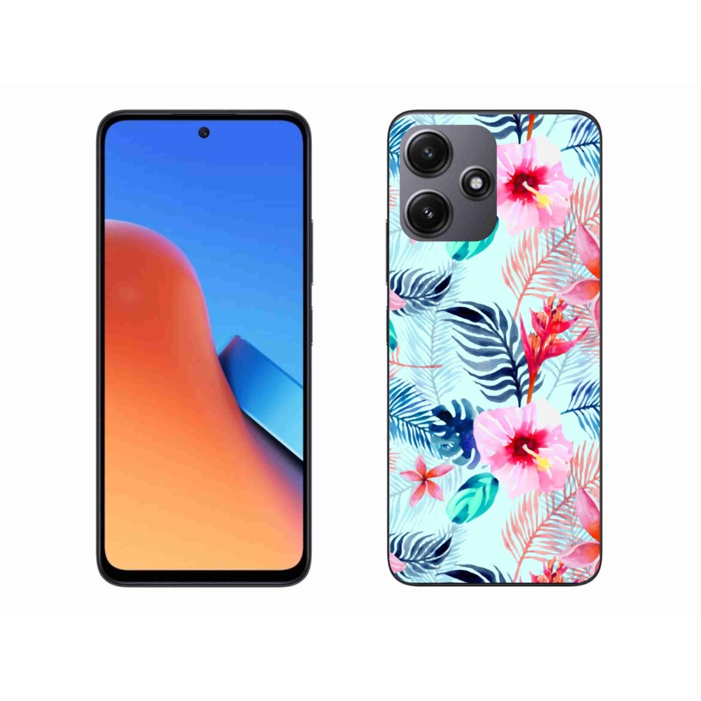 Gelový kryt mmCase na Xiaomi Redmi 12 5G - květiny