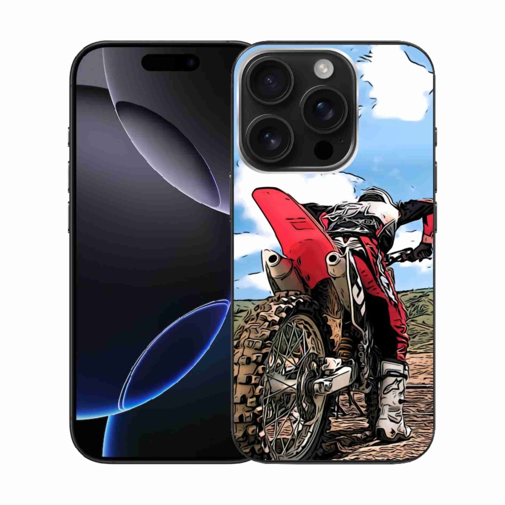 Gelový kryt mmCase na iPhone 16 Pro - moto