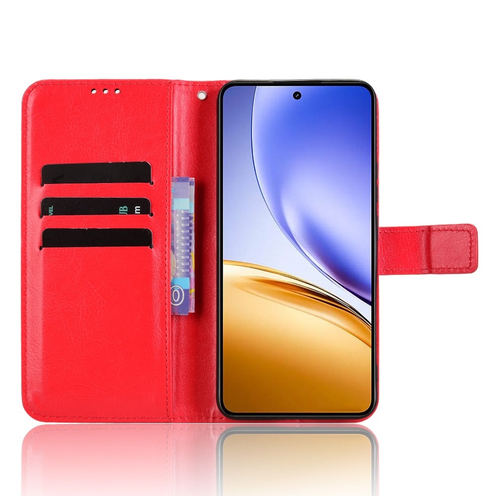 Crazy knížkové pouzdro na Realme 14 5G/14T 5G - červené