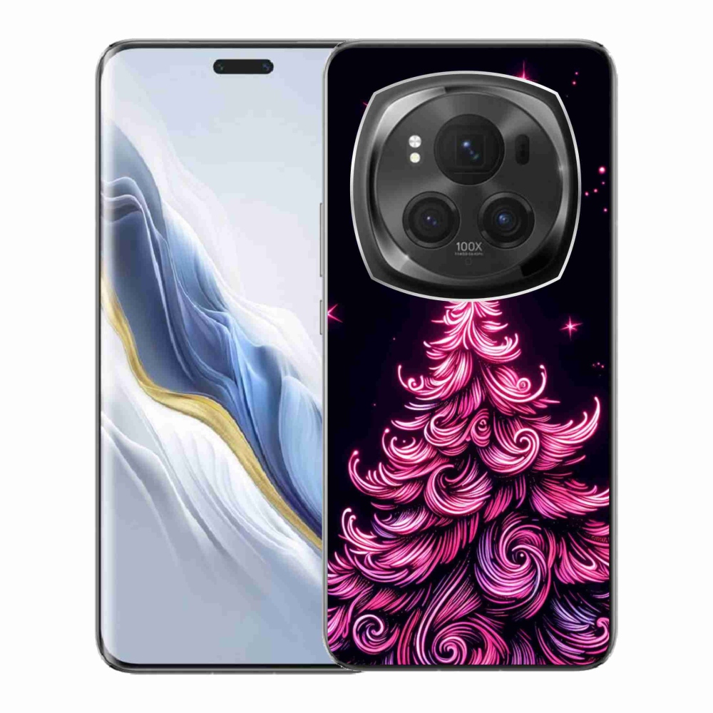 Gelový kryt mmCase na Honor Magic 6 Pro 5G - neonový vánoční stromek 2